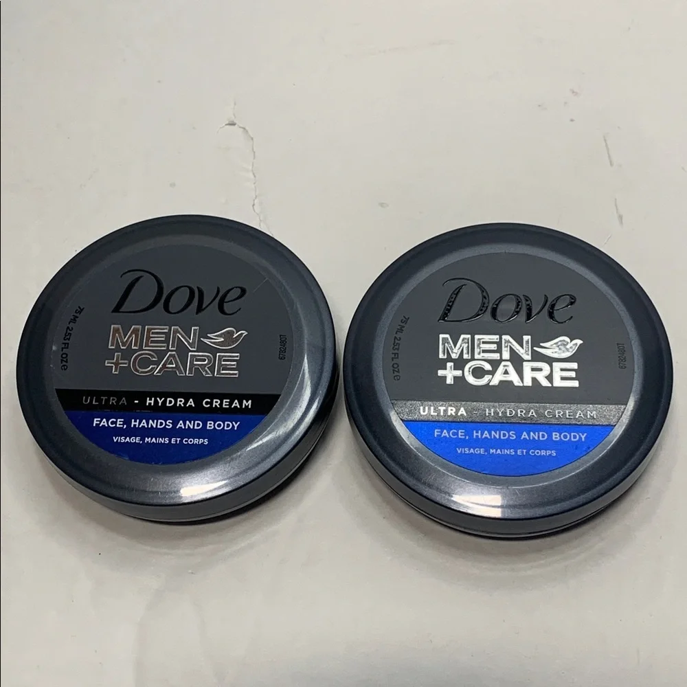 Dove Men+Care Ultra Hydra Cream Face Hands Body 2-2.5 oz New